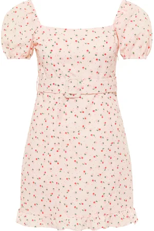myMo Mini-jurk met korte mouwen Dames roze