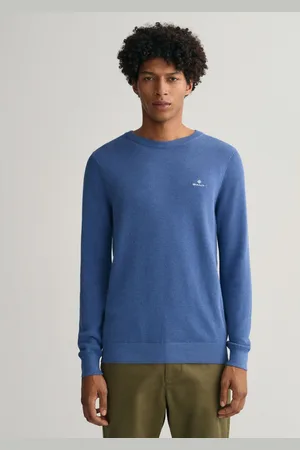 GANT Heren Katoen Piqué Crewneck Sweatshirt in