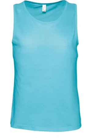 Sols Heren Justin Mouwloze Tank / Vest Top ( Atol)