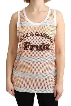 Dolce & Gabbana Prachtige Met Kristal Verfraaide Mouwloze Tanktop