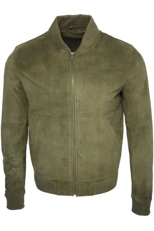 Infinity Varsity zacht suède leren bomberjack