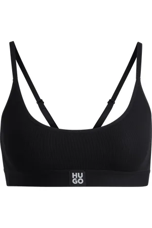 HUGO BOSS Dames Stretch-Modal Bralette met Logoband in