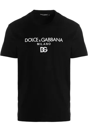 Dolce & Gabbana Geborduurd T-shirt met DG Milano-logo in