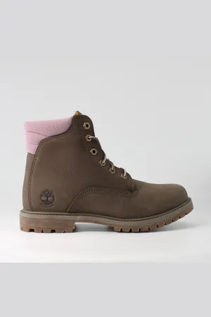 Timberland 6 Inch Premium Navy Nubuck Leren Junioren Lace Up Laarzen A2F3U