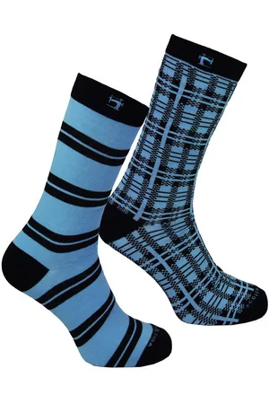 Scotch&Soda 2-Pack Heren Blauw Gestreepte Sokken
