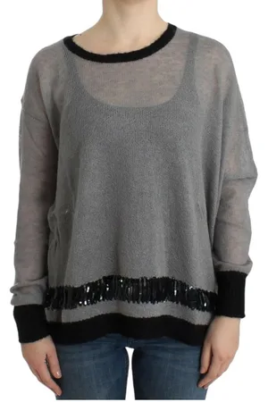 Costume National Asymmetrische Verfraaide Trui