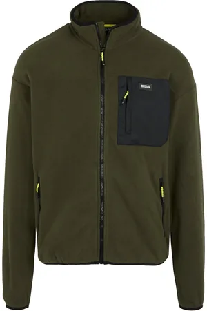 Regatta Heren Frankie Full Zip Fleecejack (Donkere Khaki)