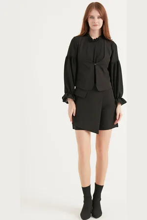 HERITA Korte rokbroek met knopen