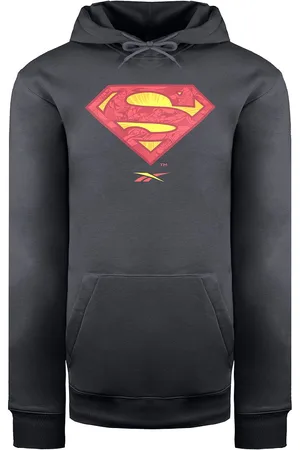 Reebok X DC Superman Heren Donker Grafiet Hoodie
