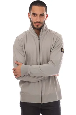 Belstaff Herenvest Merino Wol Kebly met rits in