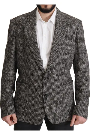 Dolce & Gabbana Visgraat Katoenen Blazer