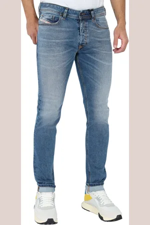 Diesel Thommer-X vervaagde blauwe slanke jeans