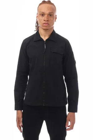 C.P. Company Herenoverhemd Organic Gabardine met rits in