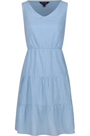 Regatta Dames/Dames Zariah Gestaffelde Casual Jurk (Poederblauw)
