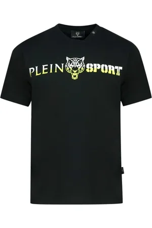 Philipp Plein Geel Bold Split Logo T-shirt