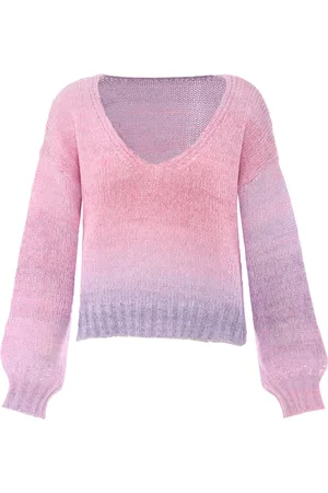 myMo Jumper Dames PAARS GEBROKEN WIT