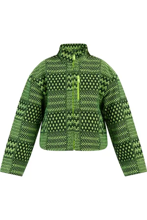 myMo Blouson Meisje Neongroen Zwart