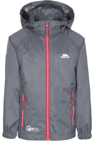 Trespass Kinderen/Kinderen Qikpac X Unisex Packaway Jacket (Vuursteen)
