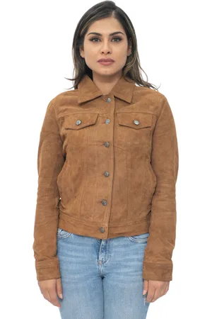 Infinity Dames geit suède trucker jeansjack-Astoria