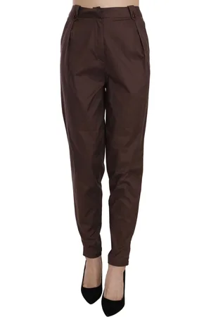 Roberto Cavalli Nieuwe taps toelopende formele broek met hoge taille