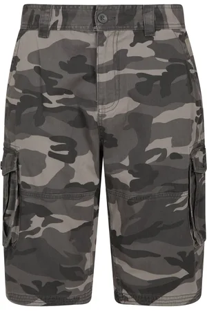 Mountain Warehouse Heren Camo Cargo Shorts (Zwart)