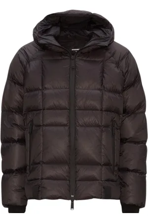Dsquared2 Bedrukt logo donsjack met capuchon