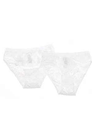 Dim Set van 2 ademende stoffen slips D092Y meisje
