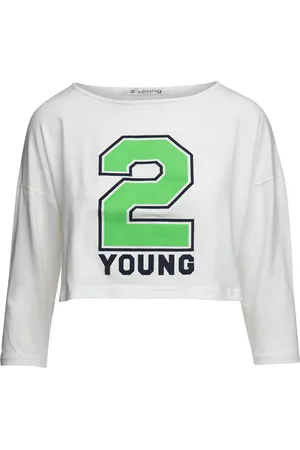 Conquista 2-Young Gewatteerde Top Off-White