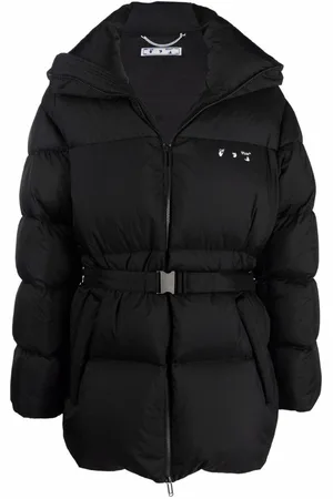 OFF-WHITE Gebroken wit puffer donsjack met tuc-detail