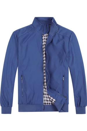 Allthemen Heren Bomberjack met opstaande kraag, overgangsjack voor de herfst, casual sportjack