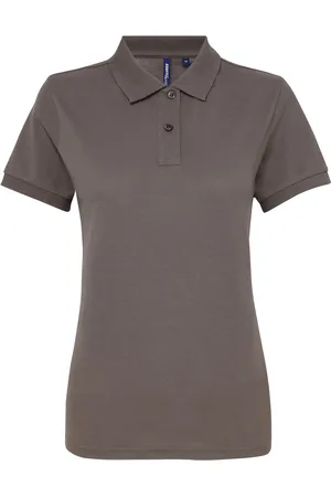 Asquith Dames/dames Performance Blend Poloshirt met korte mouwen (Leisteen)