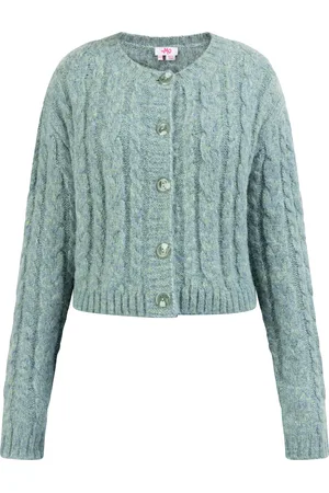 myMo Vest Blonda Dames Blauwe muntmelange