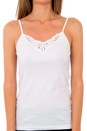 Abanderado Milan dun band t-shirt met V-hals 4754 vrouw