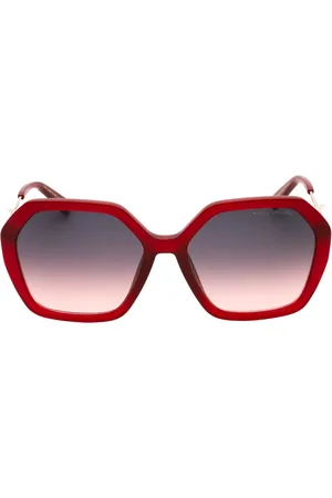Marc Jacobs Grijze lens rode zonnebril