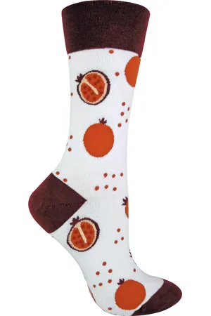Sock Snob Dames nieuwe katoenen sokken met fruitpatroon - Granaatappel
