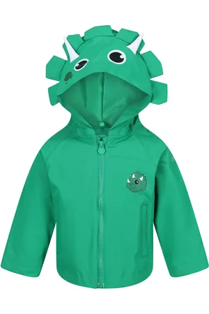Regatta Waterdichte jas voor kinderen/Kinderen Stompy de dinosaurus (Jellybean )