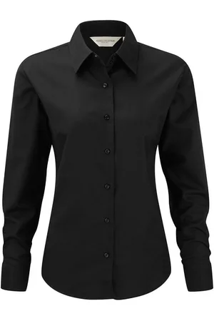 Russell Athletic Russell Collectie Dames/Dames Lange Mouw Easy Care Oxford Shirt