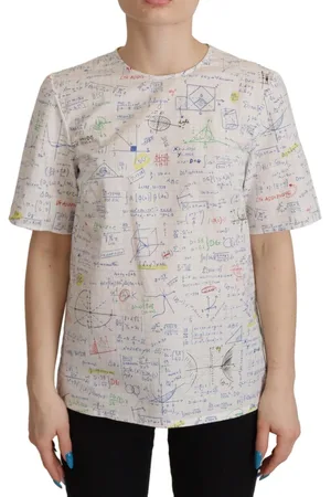 Dolce & Gabbana Katoenen Top Met Algebraprint