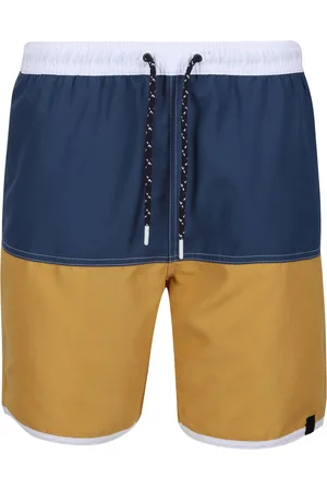 Regatta Heren Benicio Zwemshorts (Donker denim/goudkleurig stro)