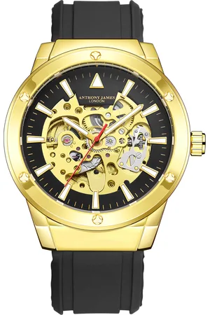 Anthony Met de hand gemonteerd, beperkt verkrijgbaar, automatisch Expedite Gold-horloge van