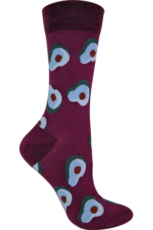 Sock Snob Dames nieuwe katoenen sokken met fruitpatroon - Avocado
