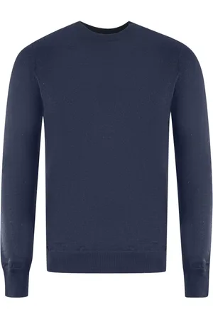 Lyle & Scott Navy Blue Golf Crew Neck Sweater