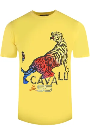 Roberto Cavalli Gedurfd tijgerontwerp T-shirt