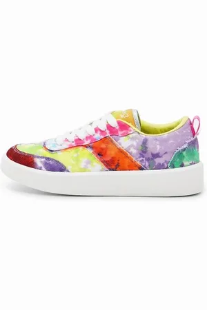 Desigual Bedrukte Sneakers Met Veters