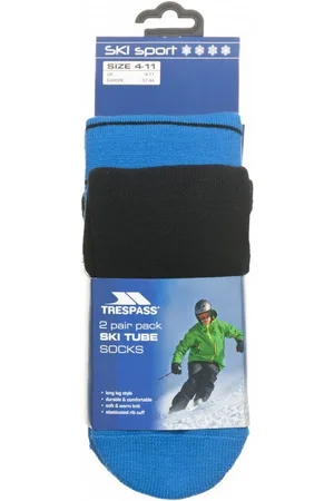 Trespass Heren Toppy Skisokken (2 Paar) (Zwart/Blauw)