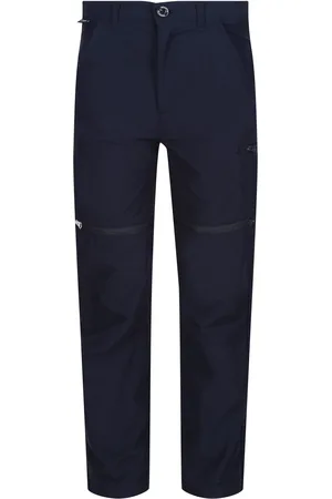 Regatta Kinder/Kinder Highton Stretch Afritsbare Wandelbroek (Marine)