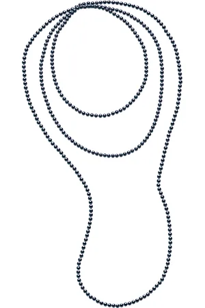Diadema OPERA ketting kralen zoetwater 4-5mm Black lengte 160 cm