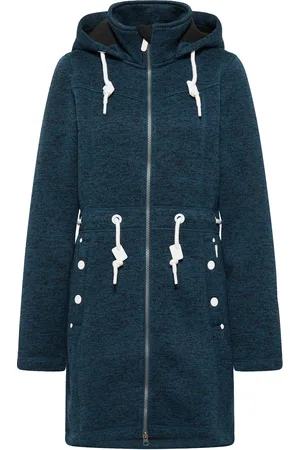 Icebound Yuka serie Gebreide fleece jas Dames benzinemelange
