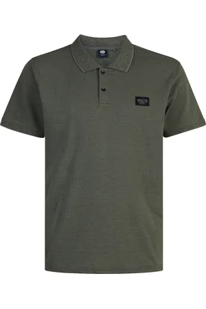 Petrol Industries Heren Plus Size Klassieke Polo Arctic
