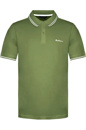 Ben Sherman Tweeling Gestipt Heren /Wit Poloshirt